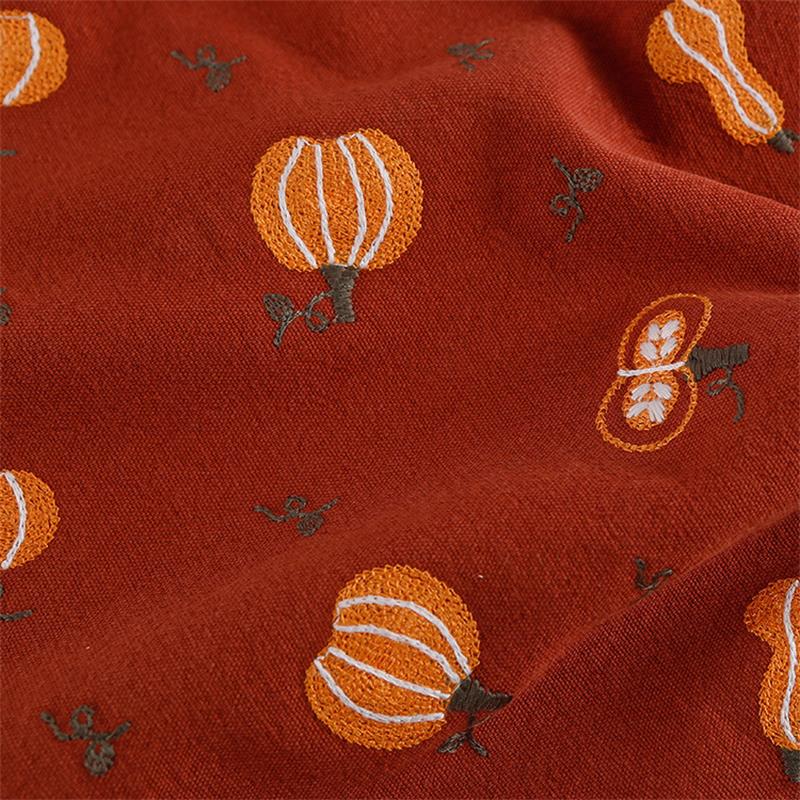 Home Textiles Discount - カボチャの刺繍入りコットン生地,ドレスバッグ,手作り,ホーム家具,装飾生地