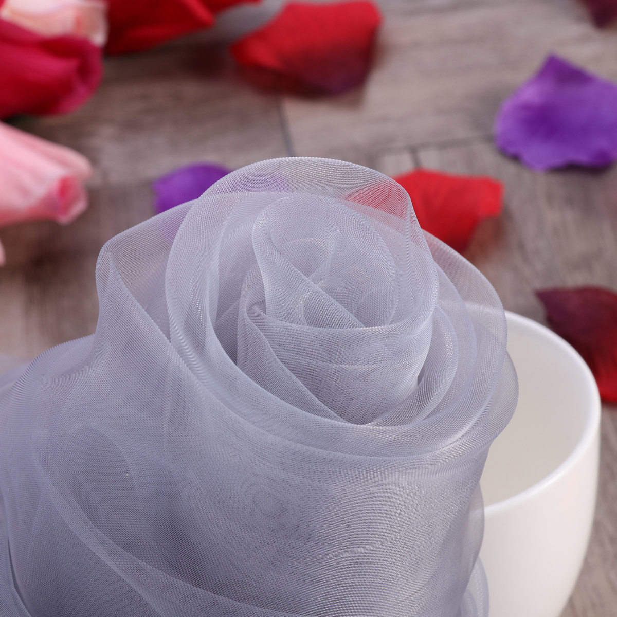 Curtain Sheer Voile - 無地の赤い半透明の窓用カーテン、ベッドルームや結婚式に最適な100x200cmの明るい黄色の窓用カーテン。
