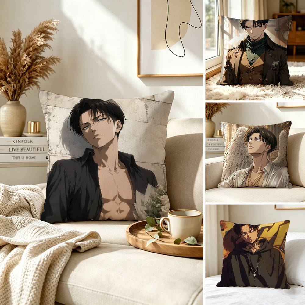 Home Textiles Luxury - 高級アニメ「進撃の巨人」枕カバー、ソファ、リビングルーム、ホームオフィスの装飾用保護カバー
