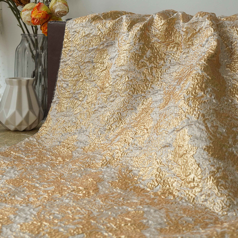 高級赤梅ジャカード生地ゴールデンフラワーエンボス加工の女性の - Home Textiles Luxury のレビューと価格
