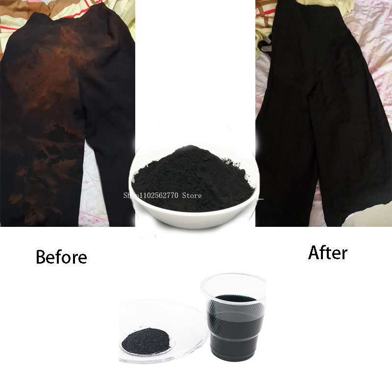 50 グラム黒生地染料衣類改装着色剤コットンリネンジーンズキ - Home Textiles Store のレビューと価格