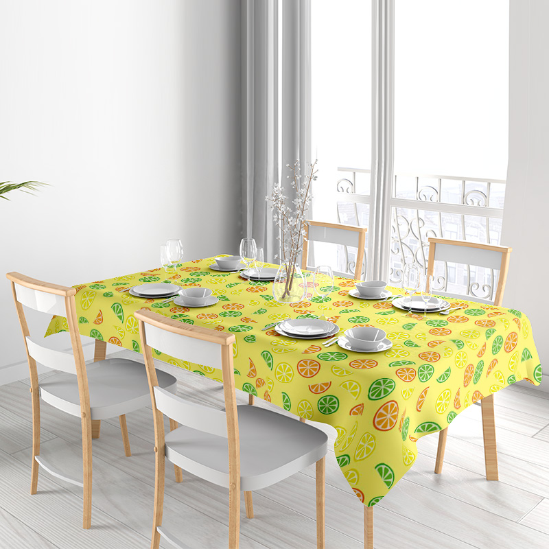 フルーツプリントのテーブルクロス: ダイニングルームに活気に - Your Home Textiles のレビューと価格