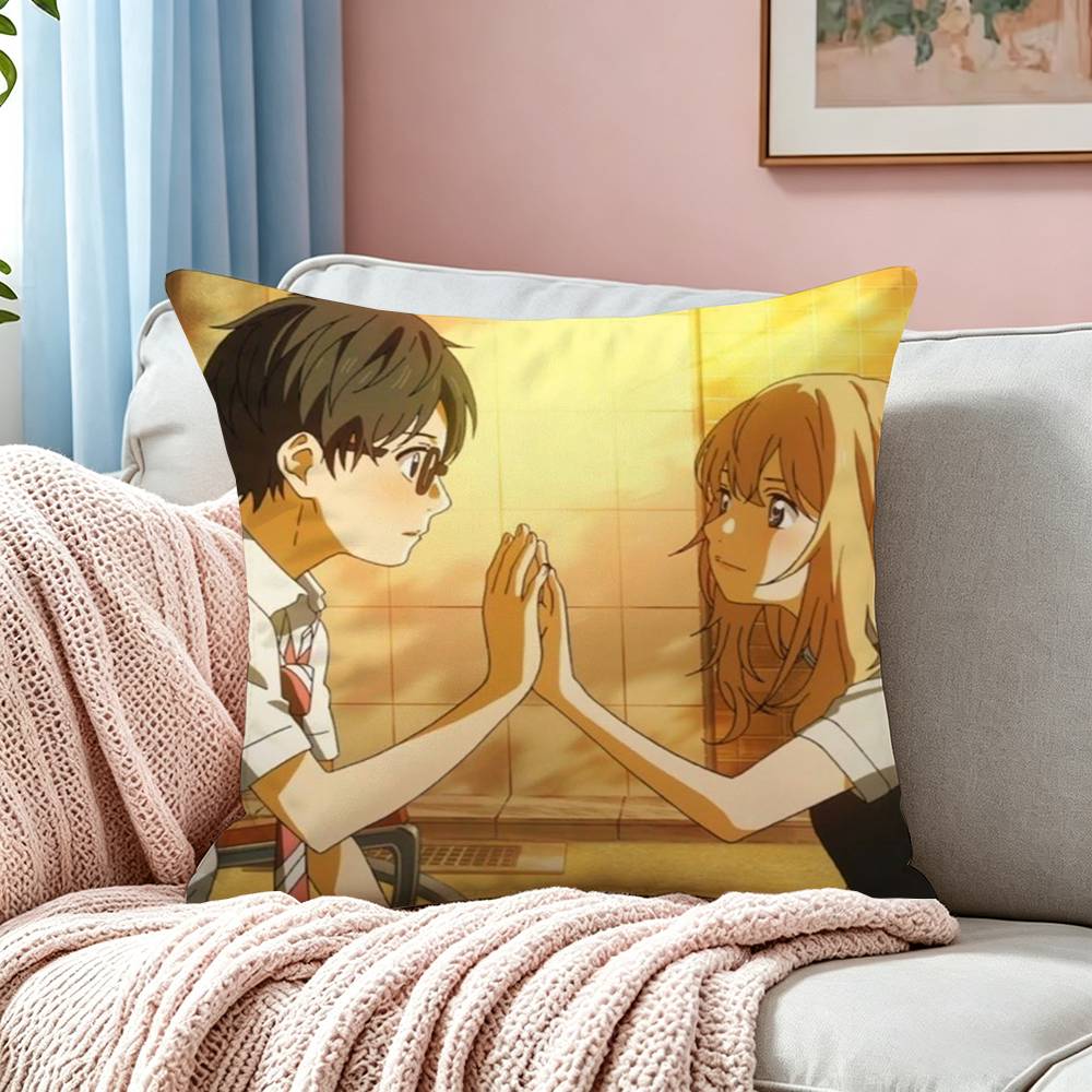 アニメ「君の名は。」の枕カバー、正方形、両面プリント、ソファ - Your Home Textiles のレビューと価格