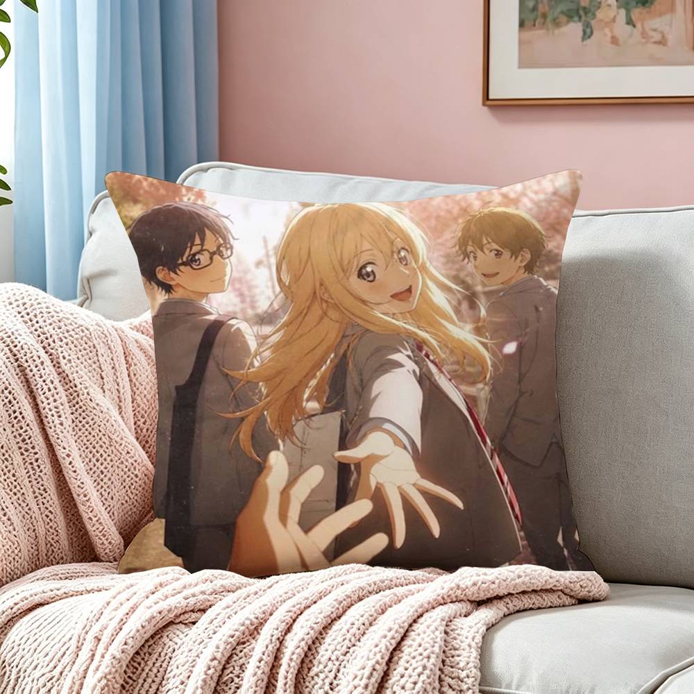 アニメ「君の名は。」の枕カバー、正方形、両面プリント、ソファ - Your Home Textiles のレビューと価格