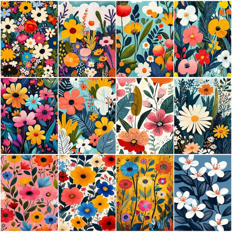 RUOPOTY 数字によるシンプルな絵画花エレガントなスタイ - Home Textiles Store のレビューと価格