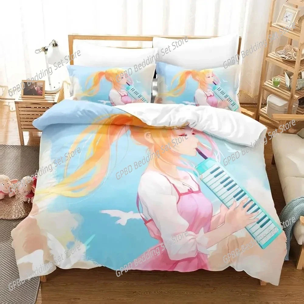 新作アニメ「君の囲い春」寝具セット。男の子・女の子向け、ツイ - Your Home Textiles のレビューと価格