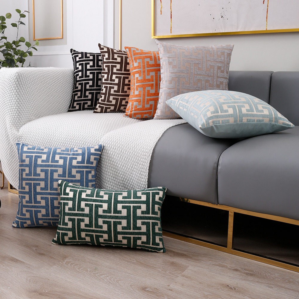 1pc 刺繍ディテールクッションカバー、フィラーなし、ソファ - Pillow Cover 20X20 のレビューと価格