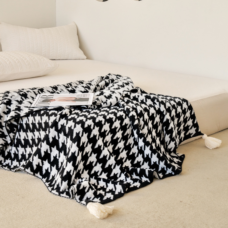 ボヘミアンスタイルプリントニットブランケット高級肌に優しいシ - Home Textiles Luxury のレビューと価格