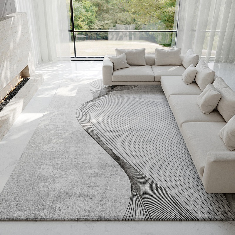 抽象的なライトグレーカーペットモダンで豪華な家の装飾敷物大面 - Home Textiles Luxury のレビューと価格