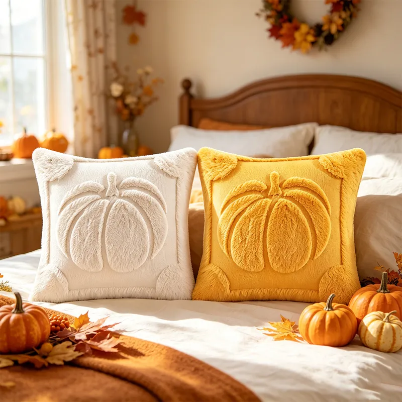 国境を越えたハロウィンパンプキン枕カバー、リビングルームソフ - Home Textiles Manufacturer のレビューと価格