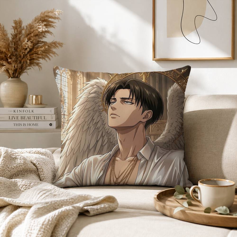 高級アニメ「進撃の巨人」枕カバー、ソファ、リビングルーム、ホ - Home Textiles Luxury のレビューと価格