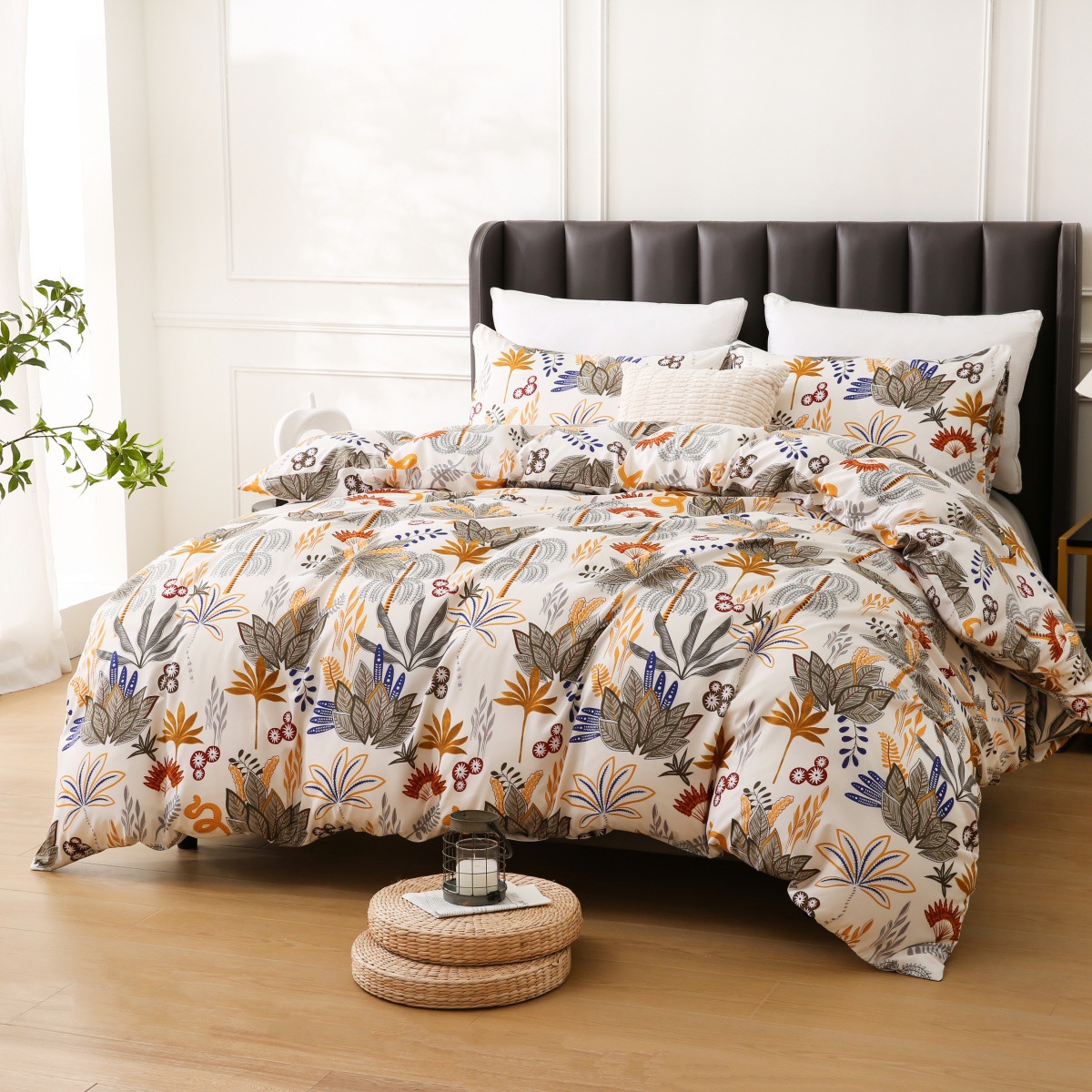多国籍の花柄ボヘミアンプリント掛け布団カバー、ホームテキスタ - Home Textiles Manufacturer のレビューと価格