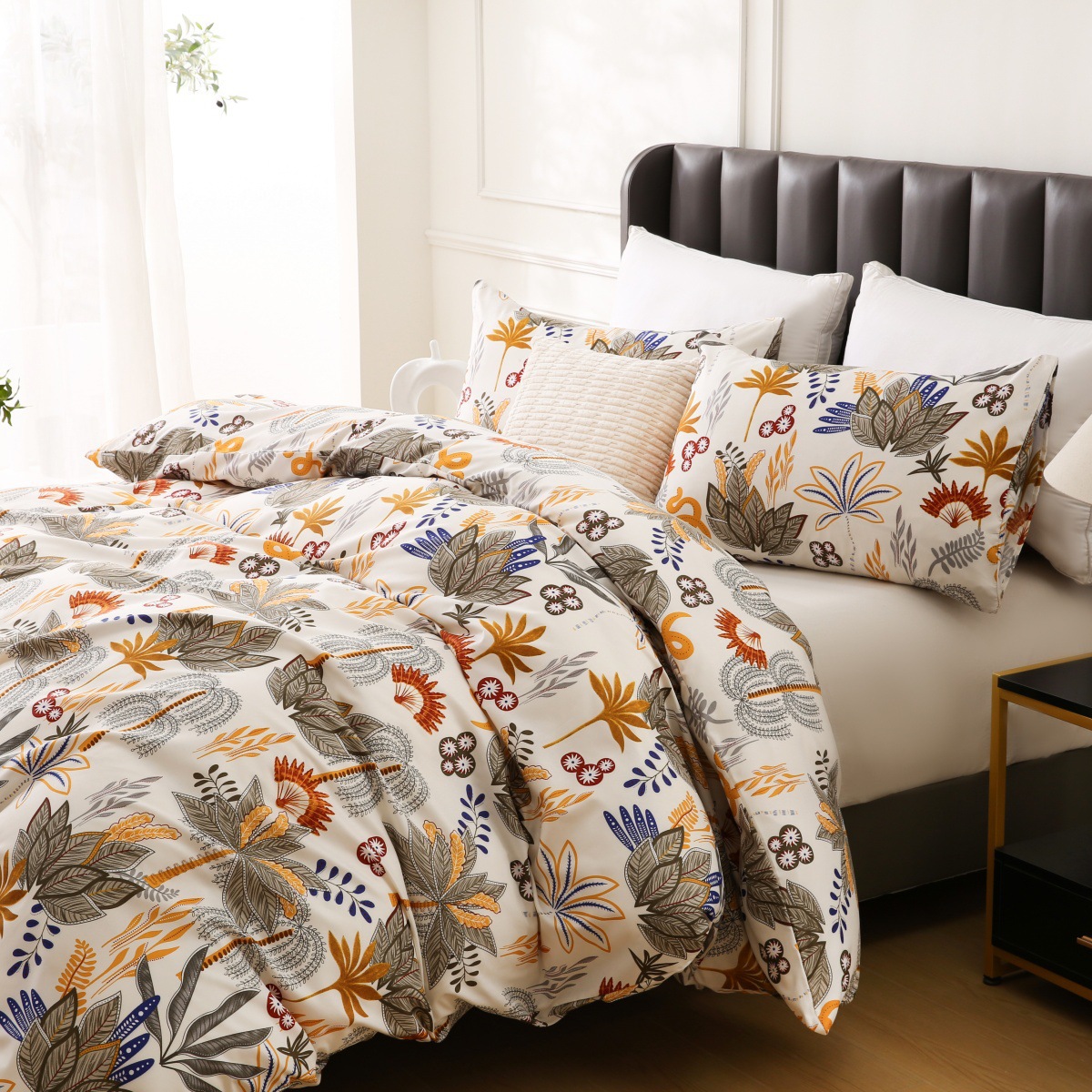 多国籍の花柄ボヘミアンプリント掛け布団カバー、ホームテキスタ - Home Textiles Manufacturer のレビューと価格