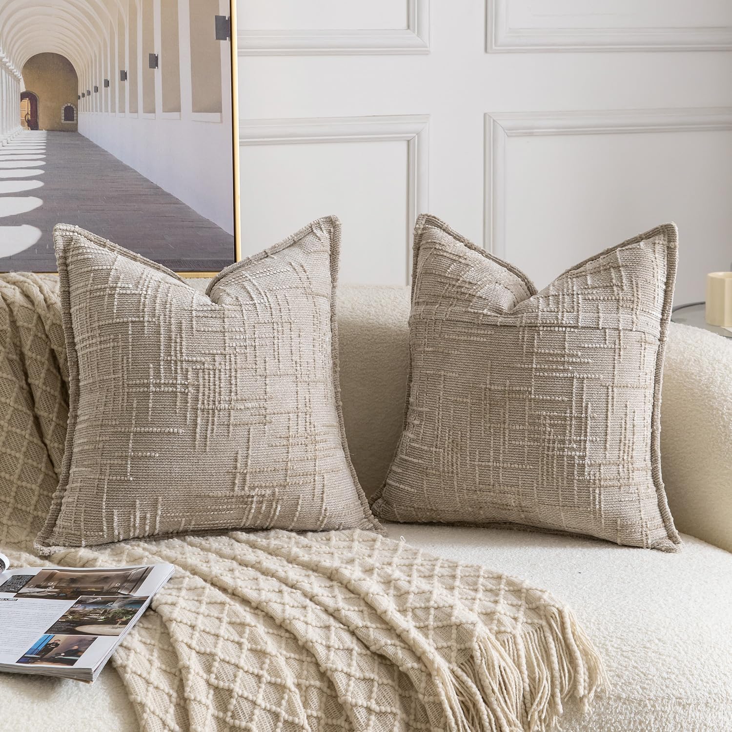 1個入り、デザイン性の高いソフトな装飾用枕カバー。サイズは4 - Pillow Cover 20X20 のレビューと価格