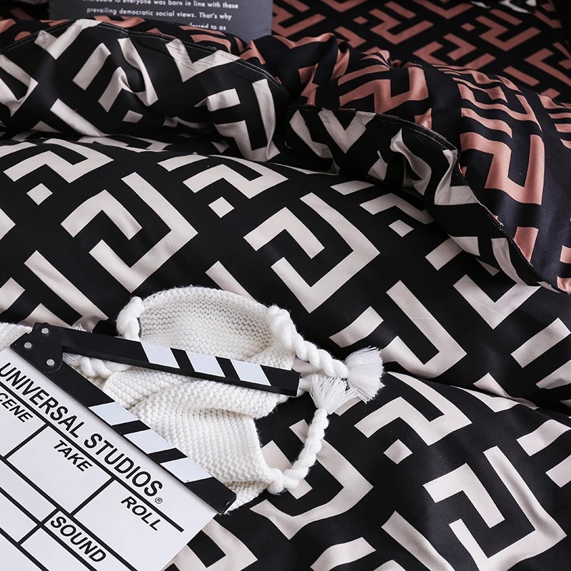 枕カバー付きデラックスベッドリネンセット,掛け布団カバー,フ - Home Textiles Store のレビューと価格