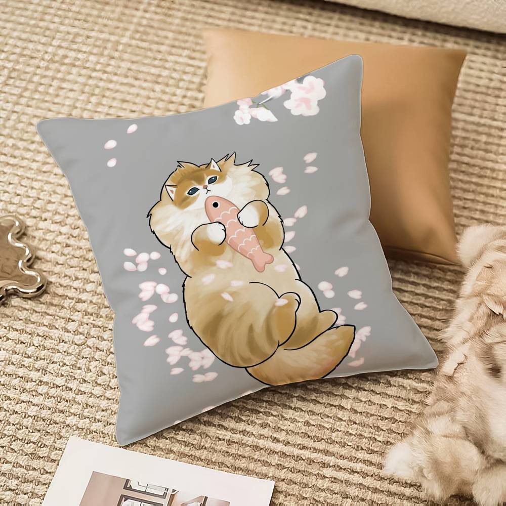 高級で可愛いモフサンド猫柄枕カバー 防ダニ 隠しファスナー  - Home Textiles Luxury のレビューと価格