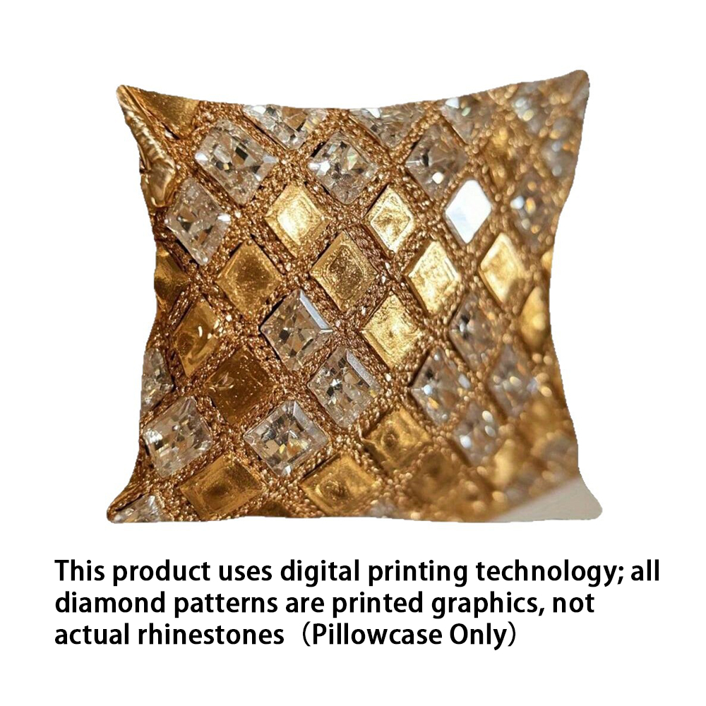 光沢のあるプリント枕カバー面白いクッションカバーリビングルー - Pillow Cover 20X20 のレビューと価格