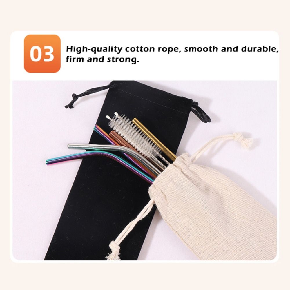 多機能コットンリネンドローストリングポケット防塵ストロー収納 - Home Textiles Store のレビューと価格