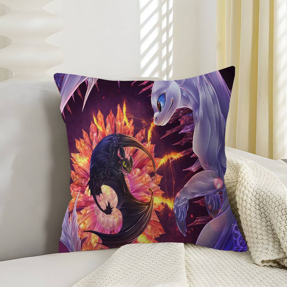 H-ドラゴンのイラストが描かれた枕カバー。お部屋やオフィス、 - Your Home Textiles のレビューと価格